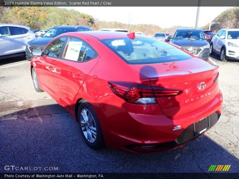 Scarlet Red Pearl / Gray 2020 Hyundai Elantra Value Edition