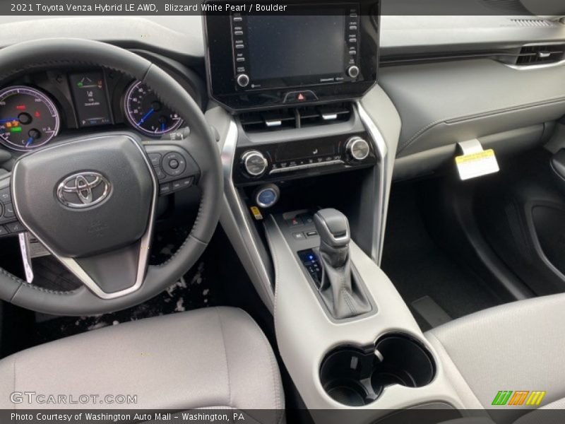 Blizzard White Pearl / Boulder 2021 Toyota Venza Hybrid LE AWD