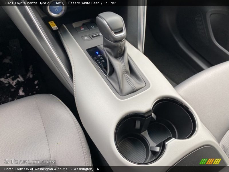 Blizzard White Pearl / Boulder 2021 Toyota Venza Hybrid LE AWD