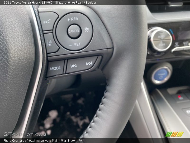 Blizzard White Pearl / Boulder 2021 Toyota Venza Hybrid LE AWD
