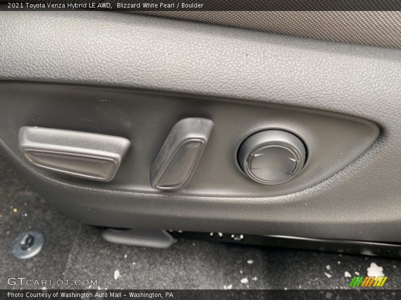 Blizzard White Pearl / Boulder 2021 Toyota Venza Hybrid LE AWD
