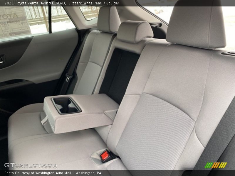 Blizzard White Pearl / Boulder 2021 Toyota Venza Hybrid LE AWD