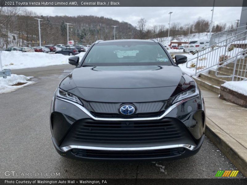 Celestial Black / Black 2021 Toyota Venza Hybrid Limited AWD