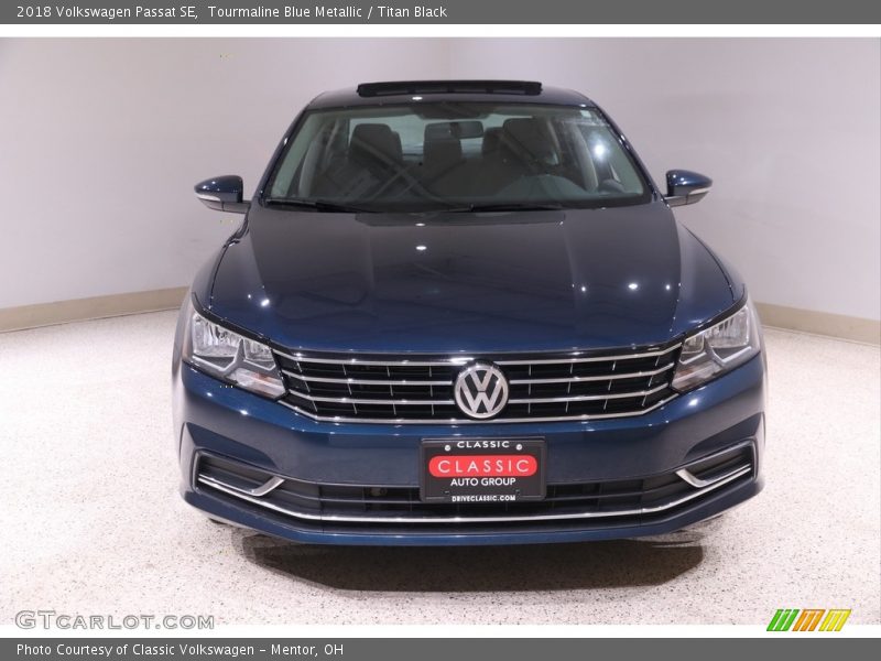 Tourmaline Blue Metallic / Titan Black 2018 Volkswagen Passat SE
