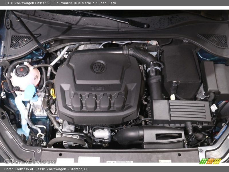 Tourmaline Blue Metallic / Titan Black 2018 Volkswagen Passat SE
