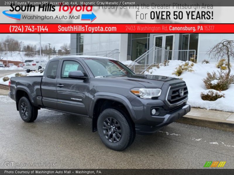 Magnetic Gray Metallic / Cement 2021 Toyota Tacoma SR5 Access Cab 4x4
