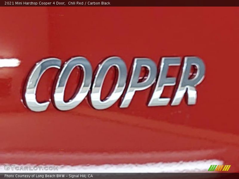 Chili Red / Carbon Black 2021 Mini Hardtop Cooper 4 Door