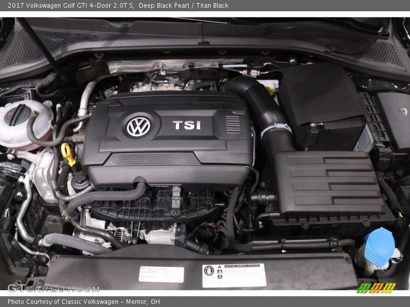 Deep Black Pearl / Titan Black 2017 Volkswagen Golf GTI 4-Door 2.0T S