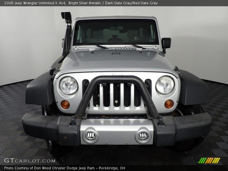 Bright Silver Metallic / Dark Slate Gray/Med Slate Gray 2008 Jeep Wrangler Unlimited X 4x4