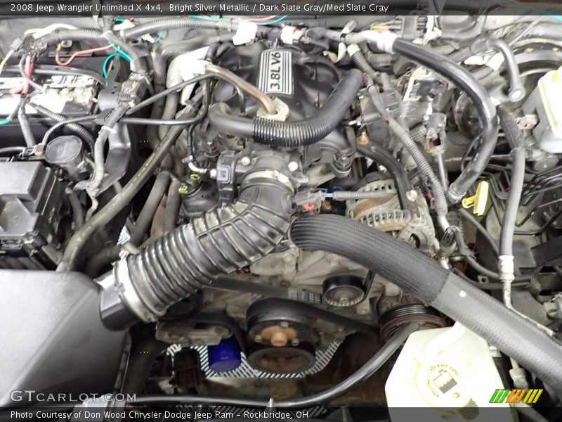 Bright Silver Metallic / Dark Slate Gray/Med Slate Gray 2008 Jeep Wrangler Unlimited X 4x4