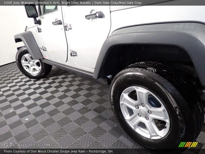 Bright Silver Metallic / Dark Slate Gray/Med Slate Gray 2008 Jeep Wrangler Unlimited X 4x4