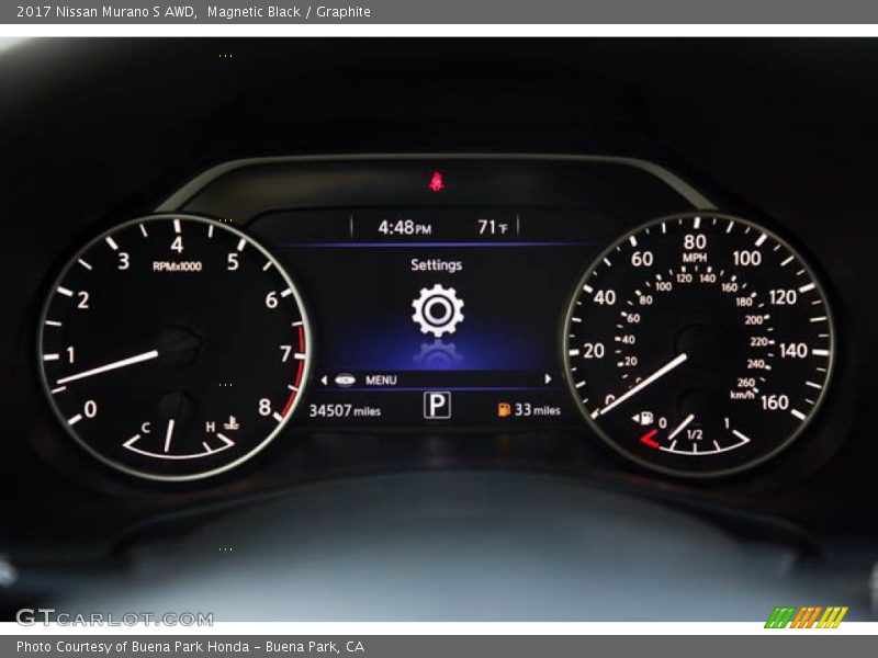 Magnetic Black / Graphite 2017 Nissan Murano S AWD