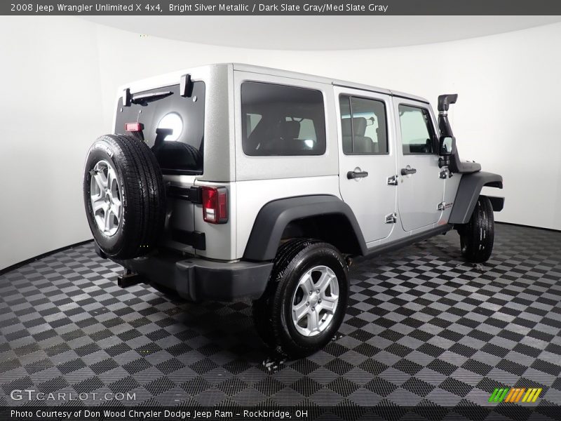 Bright Silver Metallic / Dark Slate Gray/Med Slate Gray 2008 Jeep Wrangler Unlimited X 4x4