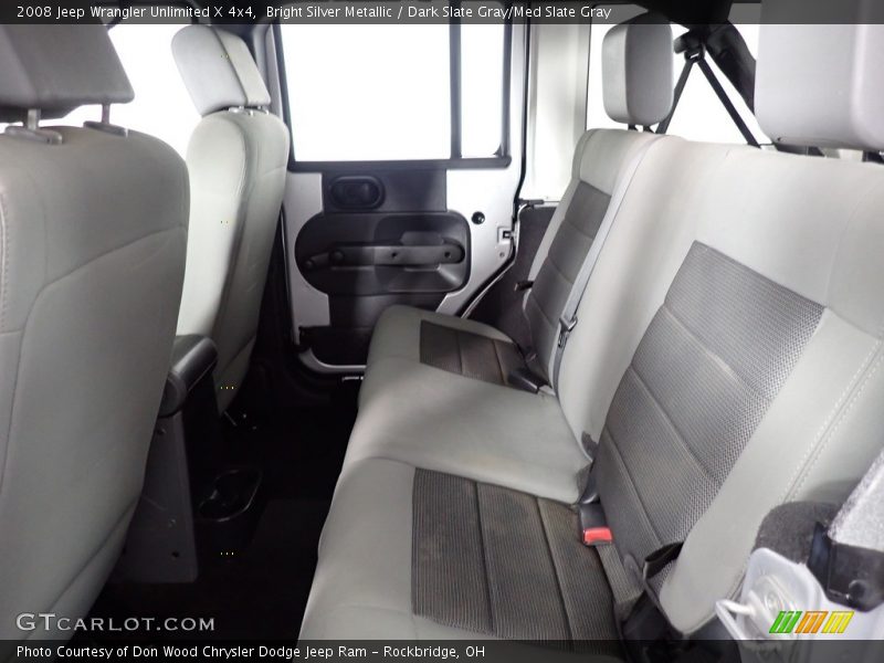 Bright Silver Metallic / Dark Slate Gray/Med Slate Gray 2008 Jeep Wrangler Unlimited X 4x4