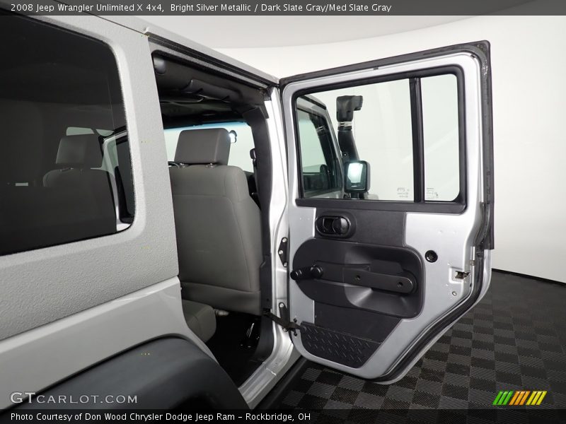 Bright Silver Metallic / Dark Slate Gray/Med Slate Gray 2008 Jeep Wrangler Unlimited X 4x4