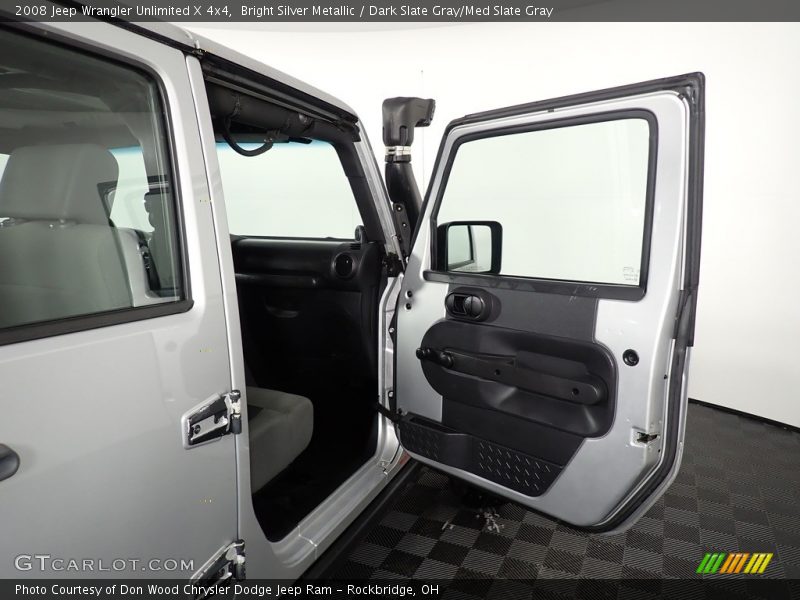 Bright Silver Metallic / Dark Slate Gray/Med Slate Gray 2008 Jeep Wrangler Unlimited X 4x4