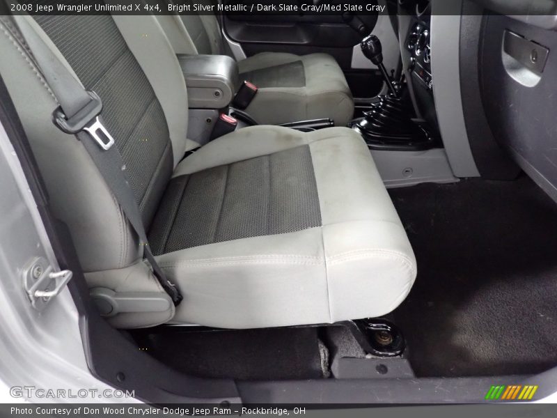 Bright Silver Metallic / Dark Slate Gray/Med Slate Gray 2008 Jeep Wrangler Unlimited X 4x4