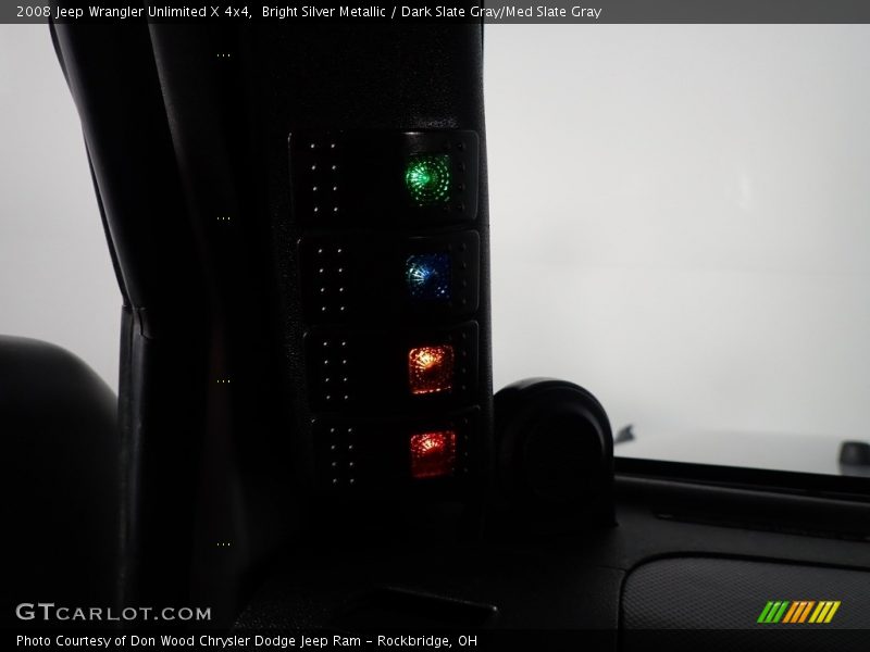 Bright Silver Metallic / Dark Slate Gray/Med Slate Gray 2008 Jeep Wrangler Unlimited X 4x4