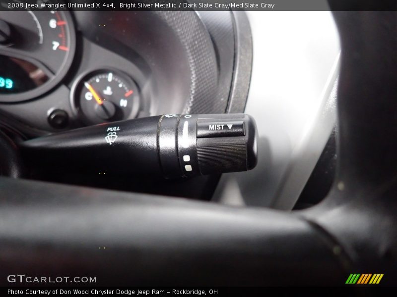 Bright Silver Metallic / Dark Slate Gray/Med Slate Gray 2008 Jeep Wrangler Unlimited X 4x4