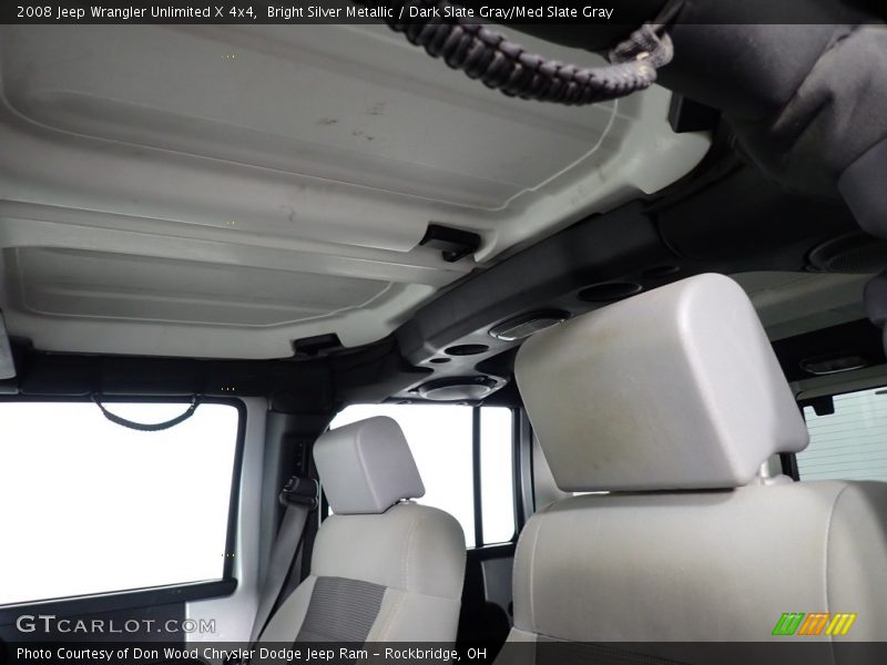 Bright Silver Metallic / Dark Slate Gray/Med Slate Gray 2008 Jeep Wrangler Unlimited X 4x4