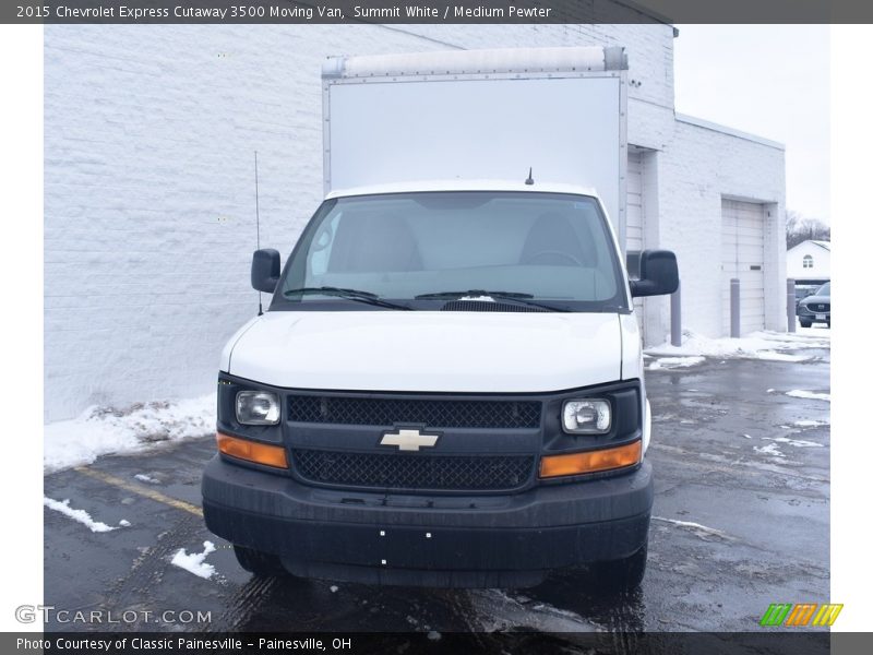 Summit White / Medium Pewter 2015 Chevrolet Express Cutaway 3500 Moving Van