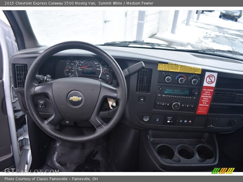 Summit White / Medium Pewter 2015 Chevrolet Express Cutaway 3500 Moving Van