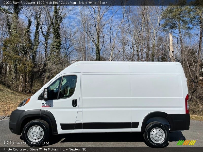 Bright White / Black 2021 Ram ProMaster 1500 High Roof Cargo Van