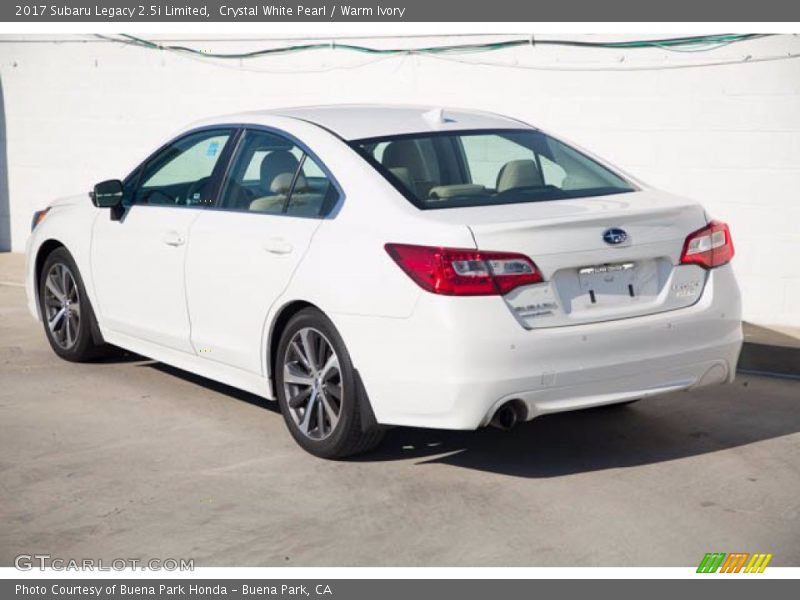 Crystal White Pearl / Warm Ivory 2017 Subaru Legacy 2.5i Limited