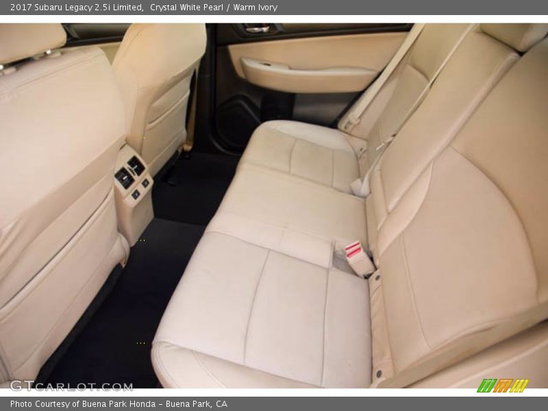 Crystal White Pearl / Warm Ivory 2017 Subaru Legacy 2.5i Limited
