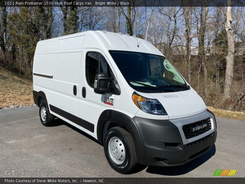 Bright White / Black 2021 Ram ProMaster 1500 High Roof Cargo Van
