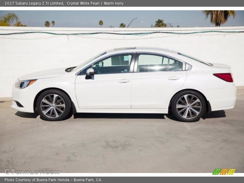 Crystal White Pearl / Warm Ivory 2017 Subaru Legacy 2.5i Limited