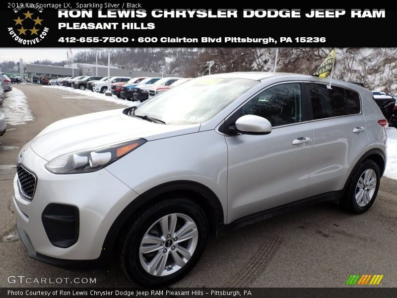 Sparkling Silver / Black 2019 Kia Sportage LX