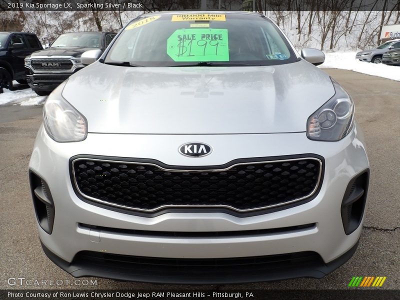 Sparkling Silver / Black 2019 Kia Sportage LX