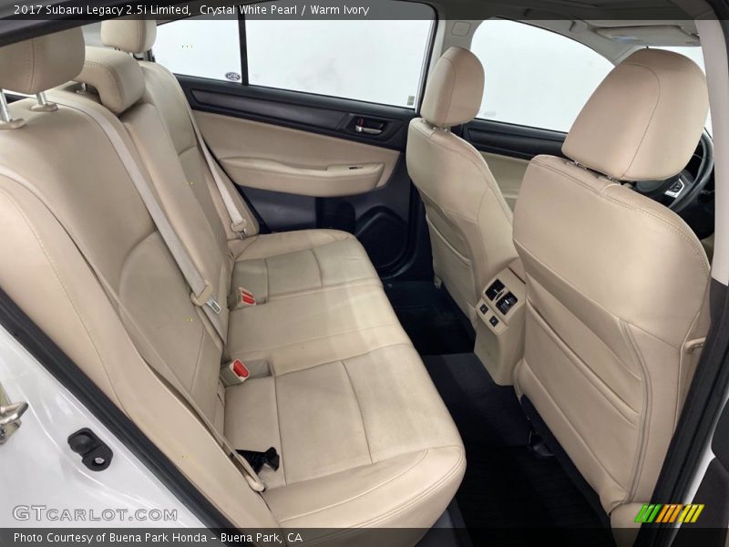 Crystal White Pearl / Warm Ivory 2017 Subaru Legacy 2.5i Limited