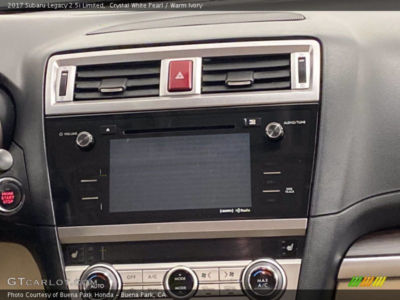 Crystal White Pearl / Warm Ivory 2017 Subaru Legacy 2.5i Limited