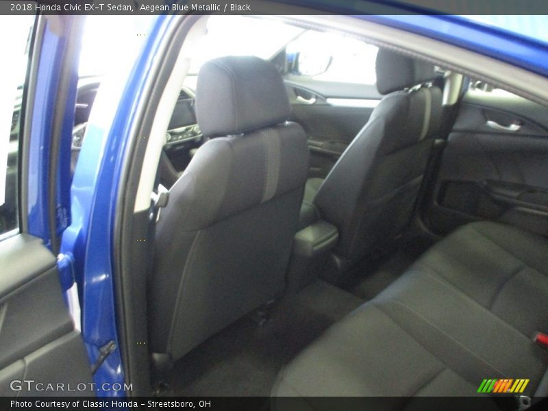 Aegean Blue Metallic / Black 2018 Honda Civic EX-T Sedan