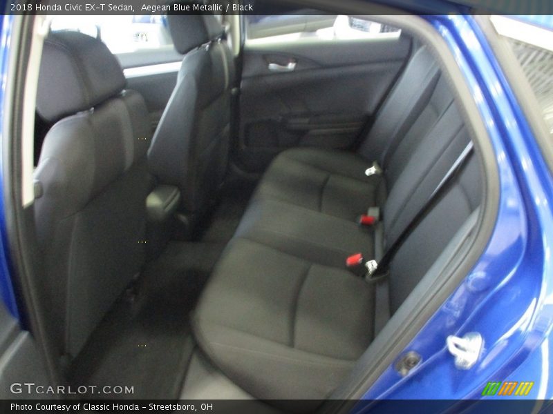 Aegean Blue Metallic / Black 2018 Honda Civic EX-T Sedan