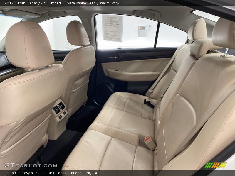 Crystal White Pearl / Warm Ivory 2017 Subaru Legacy 2.5i Limited