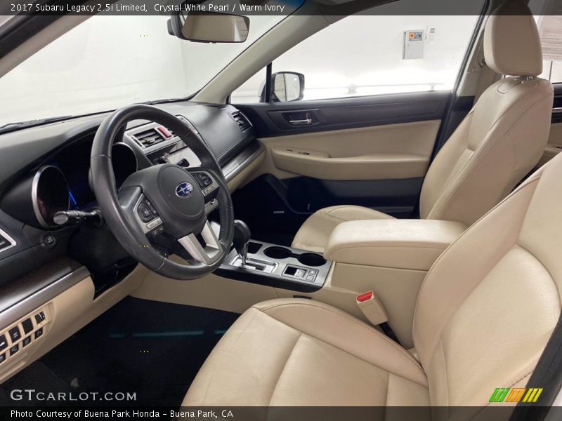 Crystal White Pearl / Warm Ivory 2017 Subaru Legacy 2.5i Limited