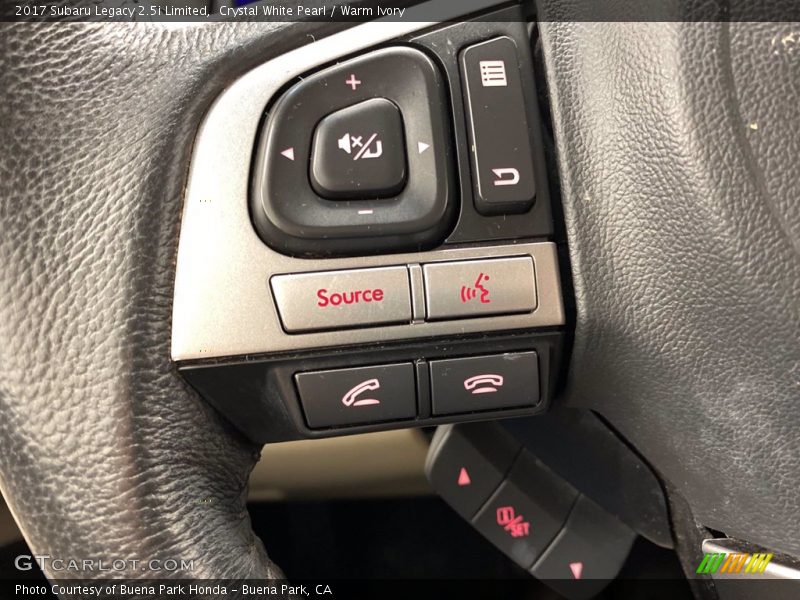 Crystal White Pearl / Warm Ivory 2017 Subaru Legacy 2.5i Limited