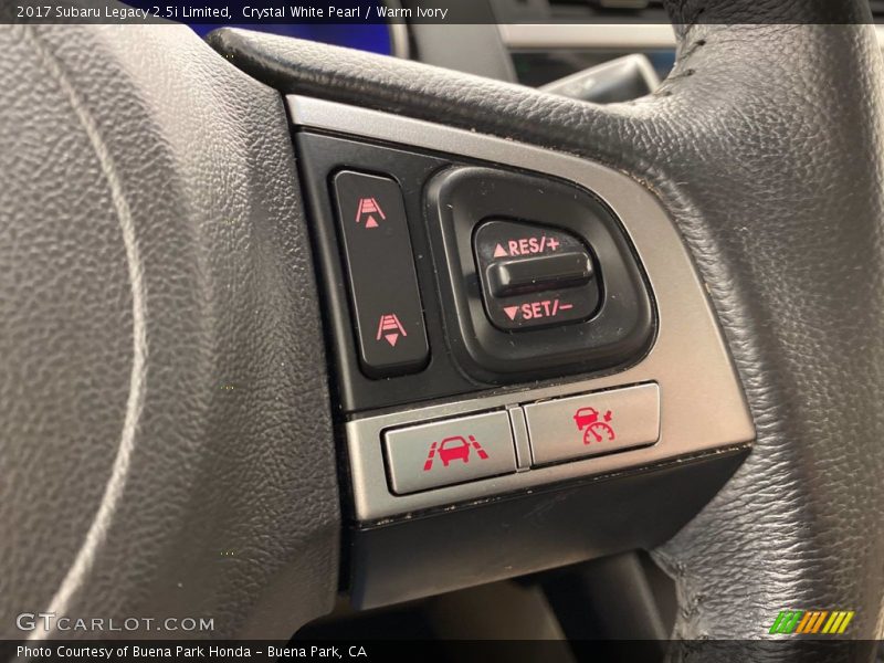Crystal White Pearl / Warm Ivory 2017 Subaru Legacy 2.5i Limited
