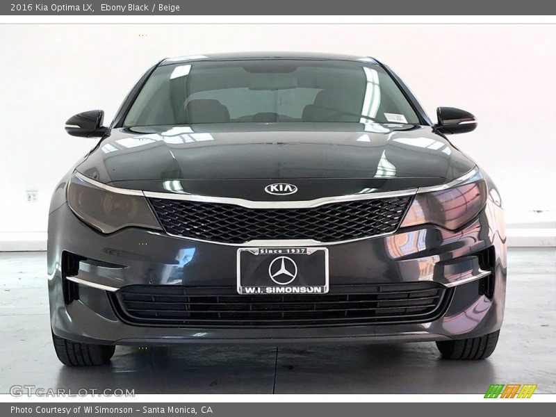 Ebony Black / Beige 2016 Kia Optima LX