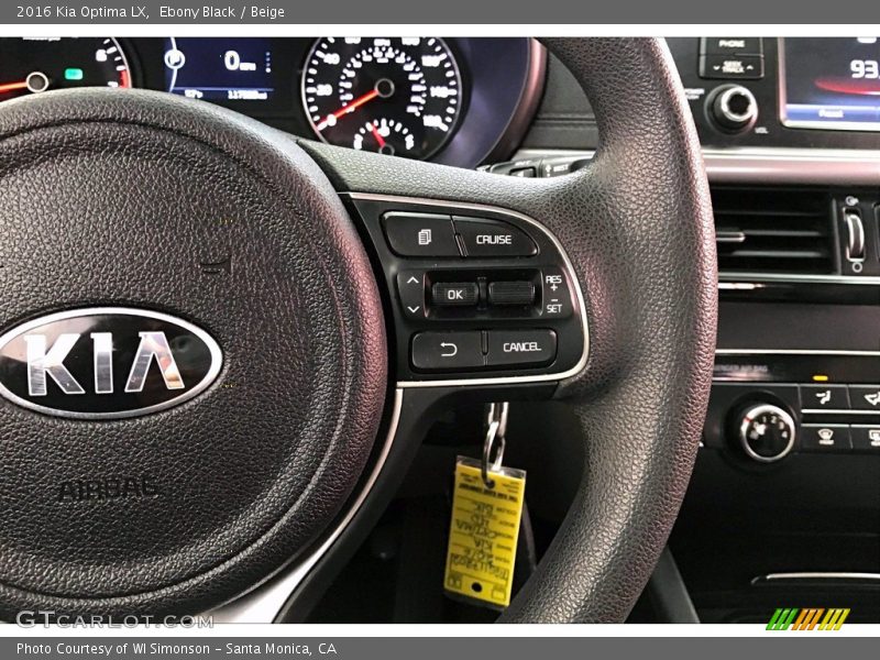  2016 Optima LX Steering Wheel