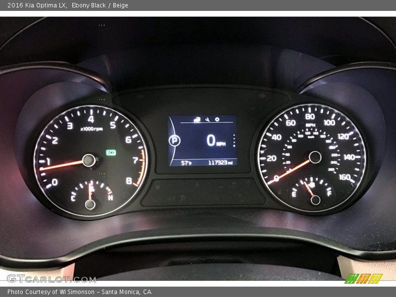  2016 Optima LX LX Gauges
