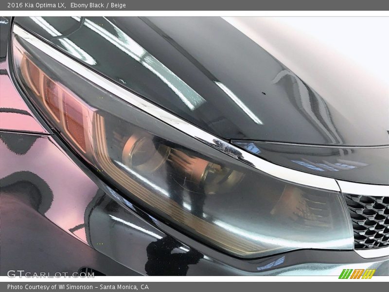 Ebony Black / Beige 2016 Kia Optima LX