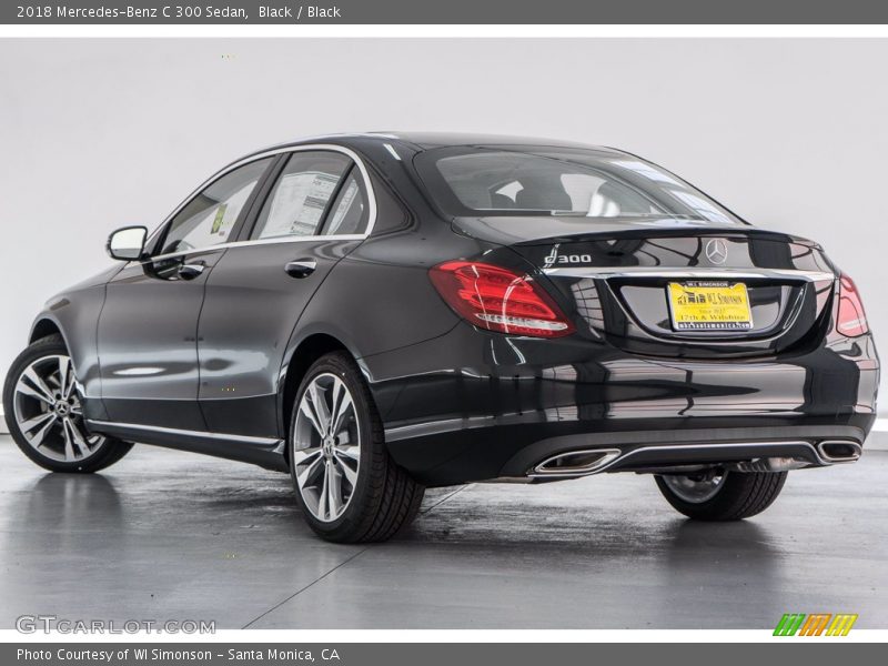 Black / Black 2018 Mercedes-Benz C 300 Sedan