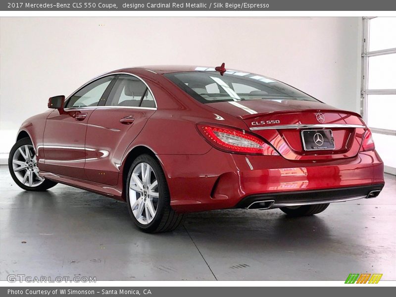  2017 CLS 550 Coupe designo Cardinal Red Metallic