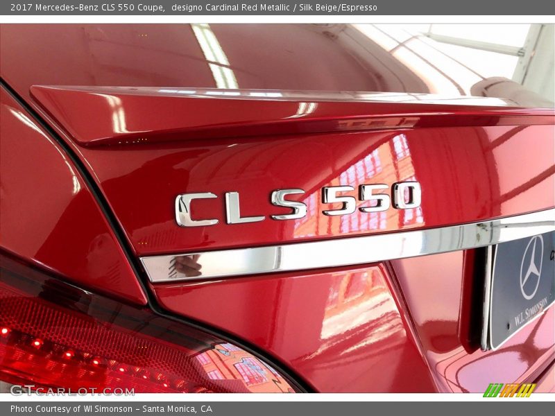 designo Cardinal Red Metallic / Silk Beige/Espresso 2017 Mercedes-Benz CLS 550 Coupe