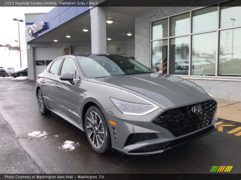 Hampton Gray / Black 2021 Hyundai Sonata Limited