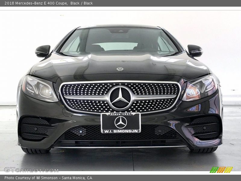 Black / Black 2018 Mercedes-Benz E 400 Coupe